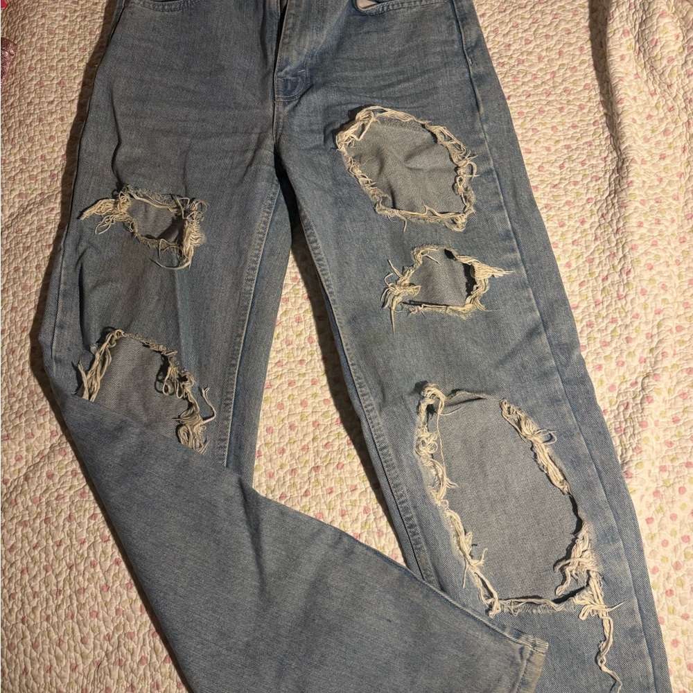 BDG Light Blue Distressed Boyfriend Jeans